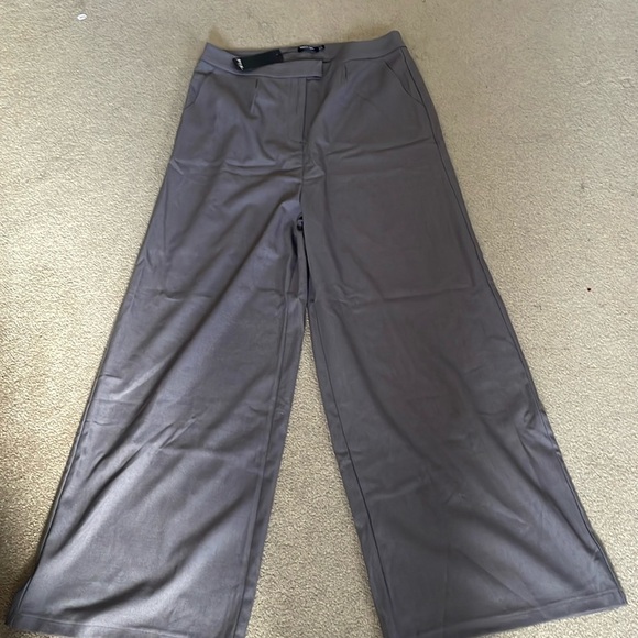 Charcoal wide leg suit trousers - Picture 2 of 4
